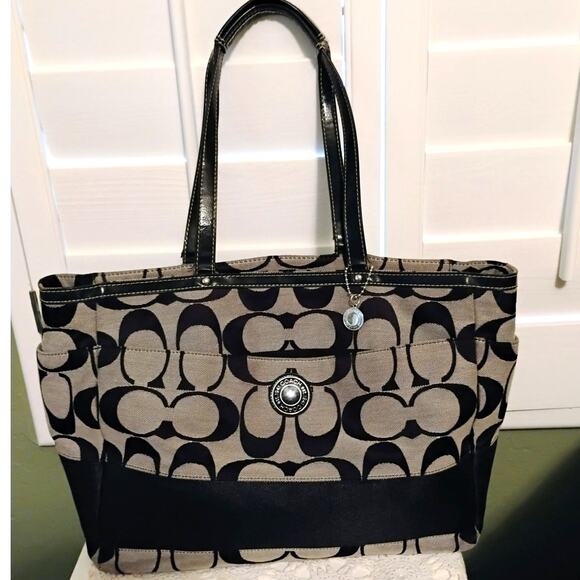 Coach Purse Signature Collection Handbag Tote - Picture 1 of 16